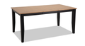 Blake Black & Natural Extendable Dining Table