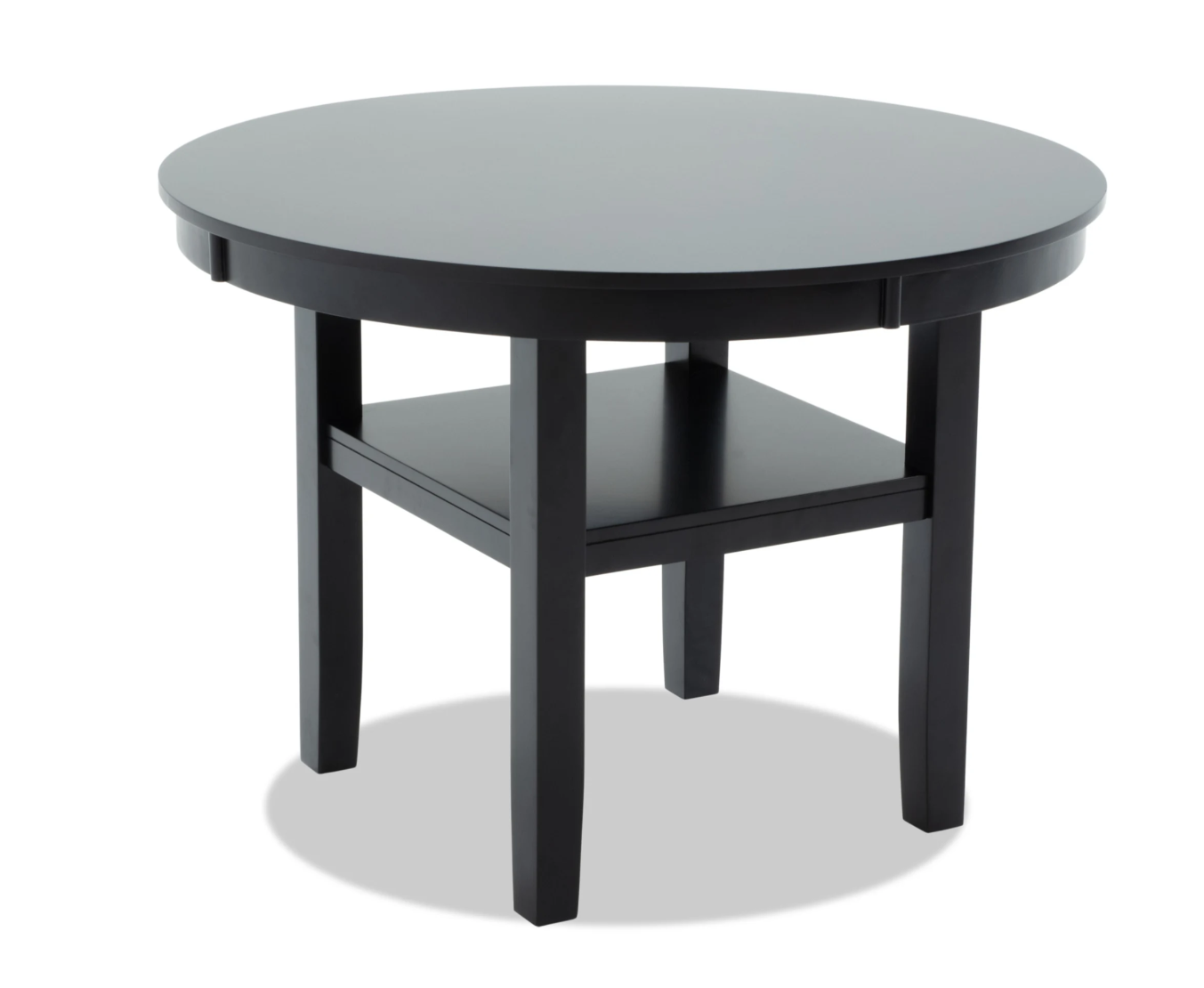 London Black Round Dining Table