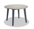Blake Graphite & Gray Round Drop Leaf Dining Table