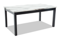 Luna Black & White Dining Table