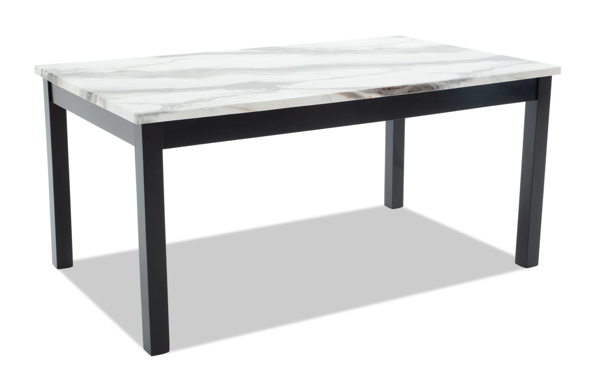 Luna Black & White Dining Table