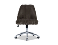 Sofia Upholstered Chocolate Adjustable Swivel Office Chair
